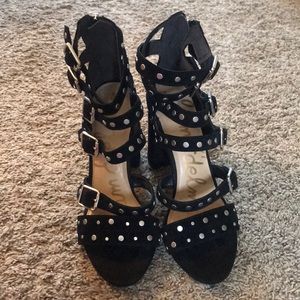 Sam Edelman Strappy Block Heel Size 8.5